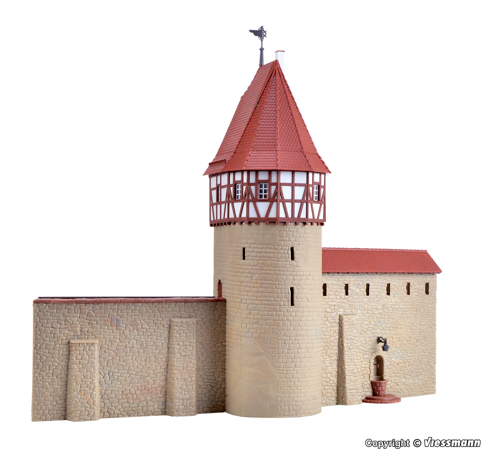 Kibri 38914 Stadtmauer mit Fachwerkturm in Weil