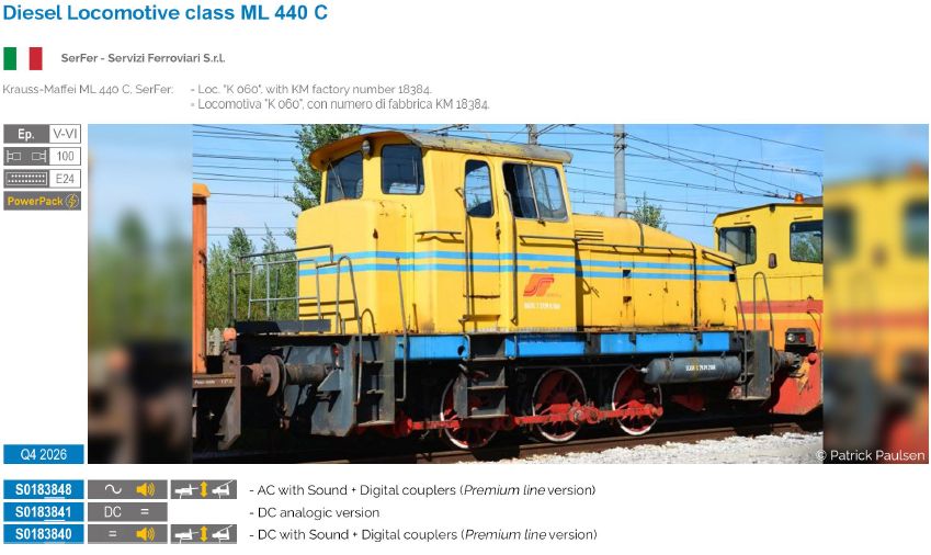 S0183840 SerFer Diesellok ML 440 C Ep.5/6