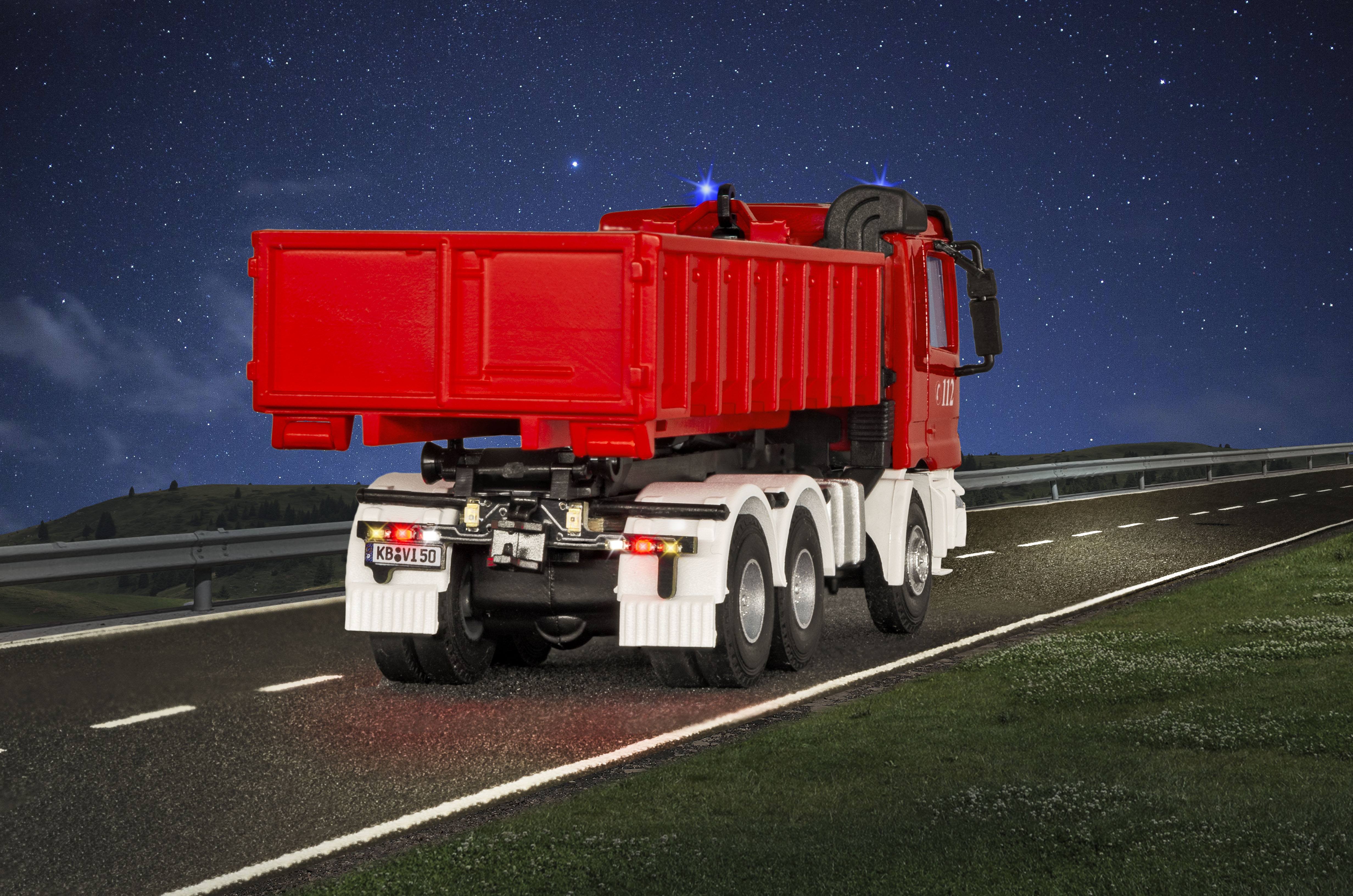 Viessmann 8050 CarMotion: MB Actros Abrollkipper FW