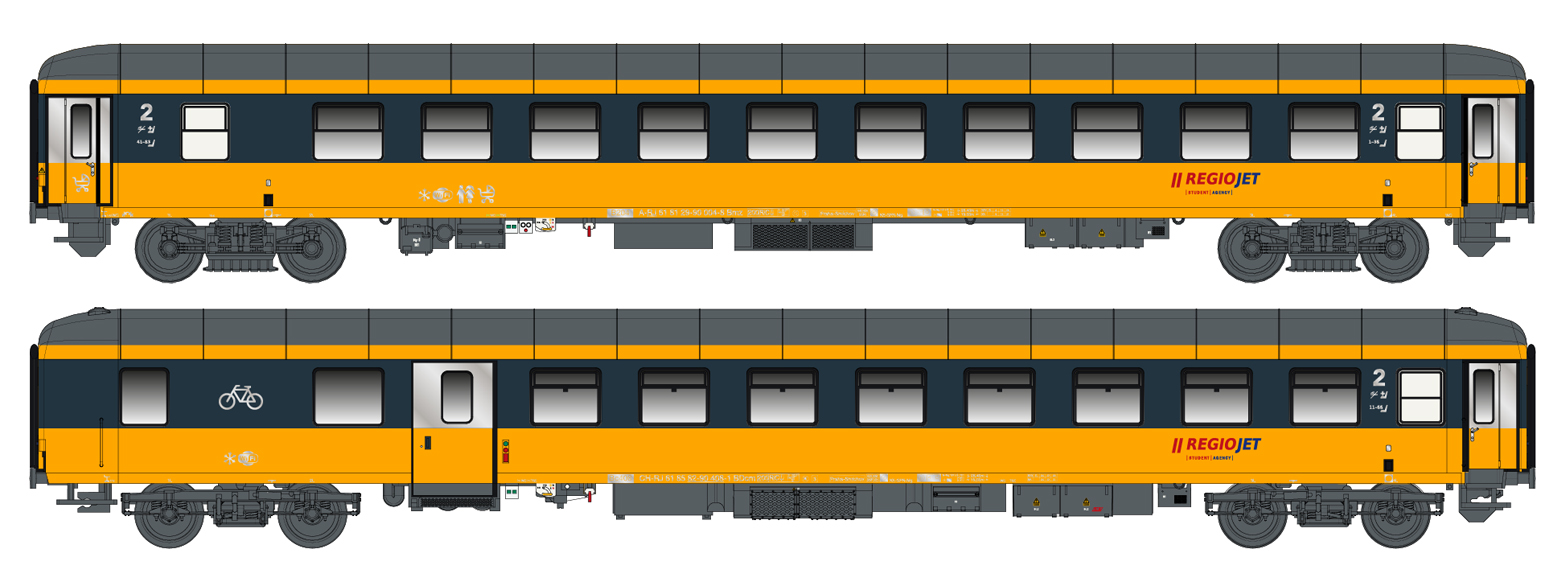 98997N Regiojet Nachtzugwagen-Set 2-tlg. Ep.6