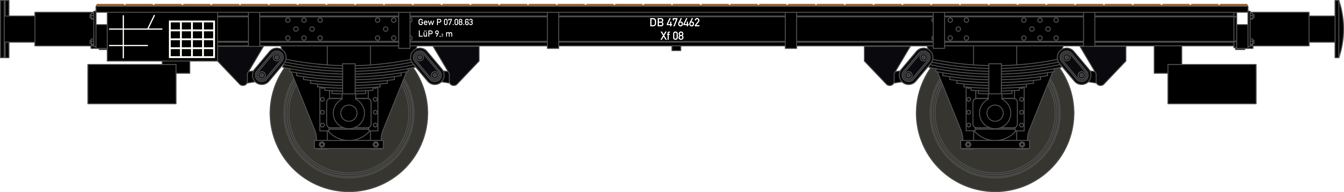NME 574351 DB Flachwagen Xf 08 2-achsig Ep.3 AC