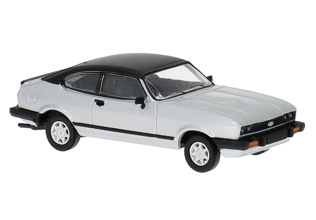 19557 Ford Capri III silber-met.