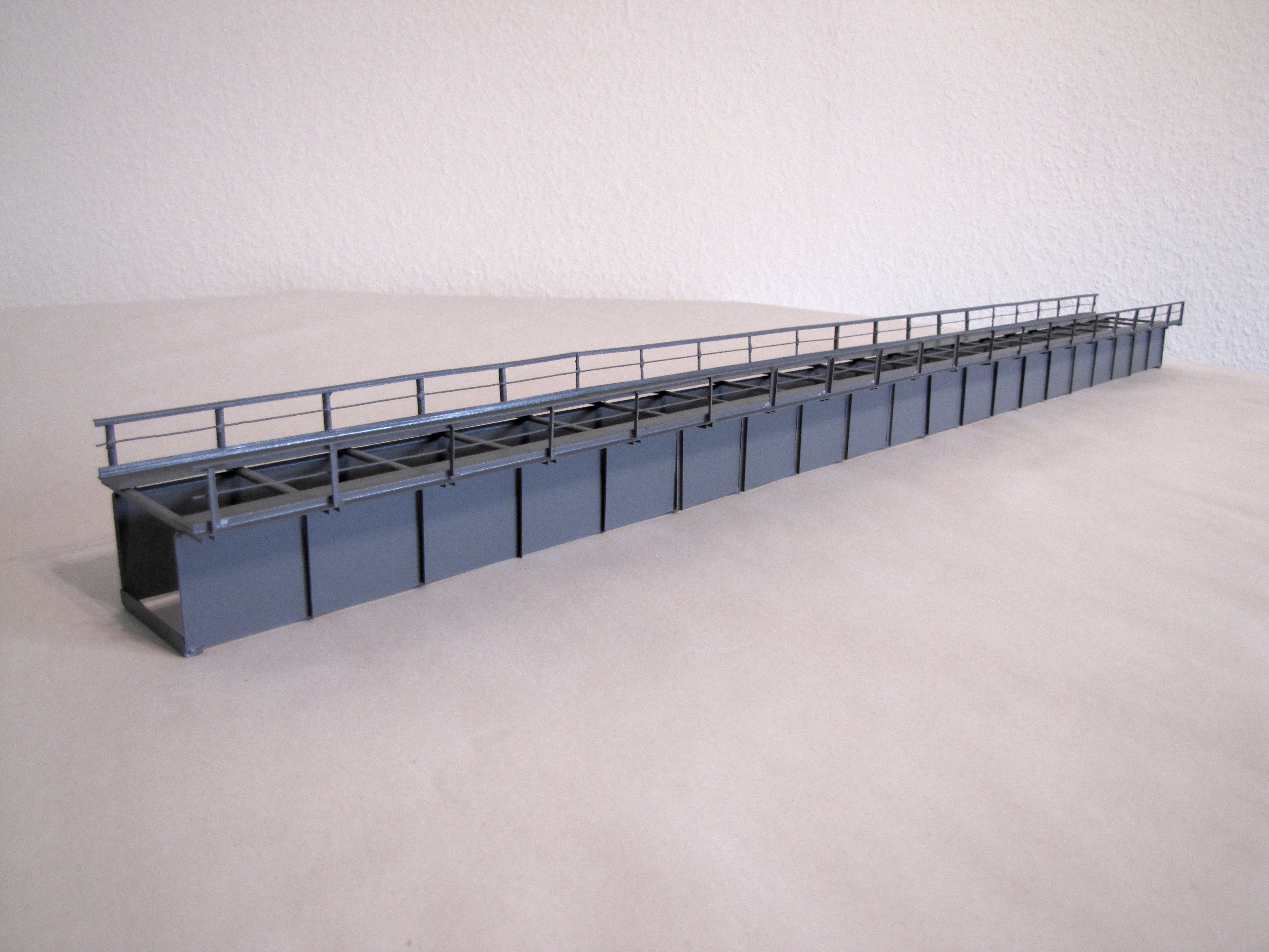 Hack T72 Blechträgerbrücke 72cm,grau
