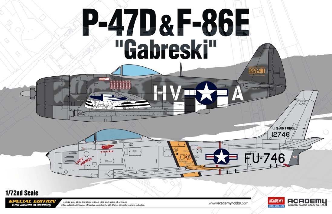 12530 P-47D & F-86E 'GABRESKI'