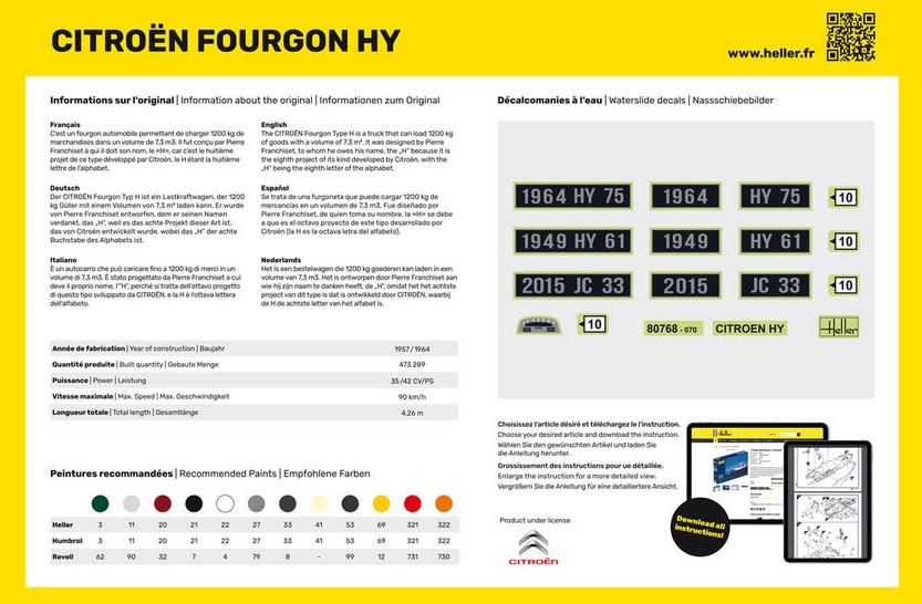 Heller 80768 Citroen Fourgon HY 'Tube'