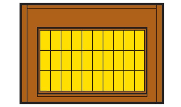 DPM30175 Single Story Steel Sash Window, 4 St.