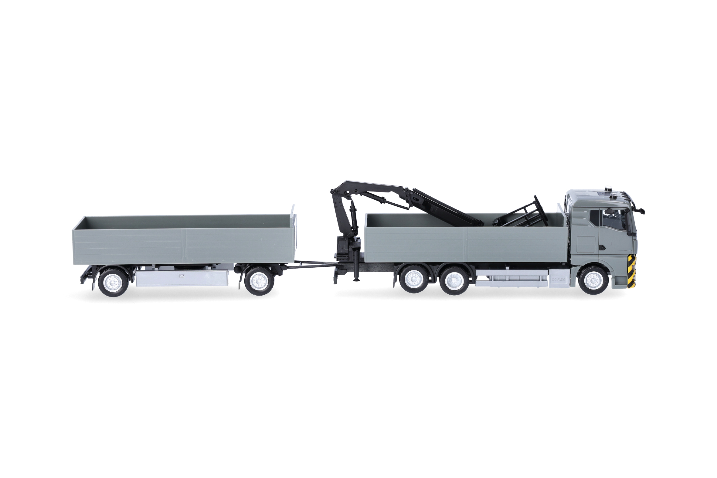 Herpa 320825 MAN TGX GN PHZ mit Ladekran grau/gelb