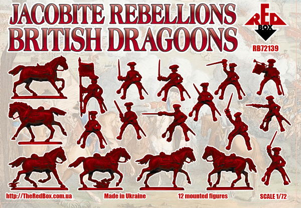 Red Box RB72139 Jacobite Rebellion British dragoons 1745