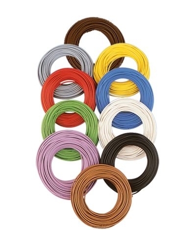 3106 Litze einadrig, dunkelbraun 0,14 mm²