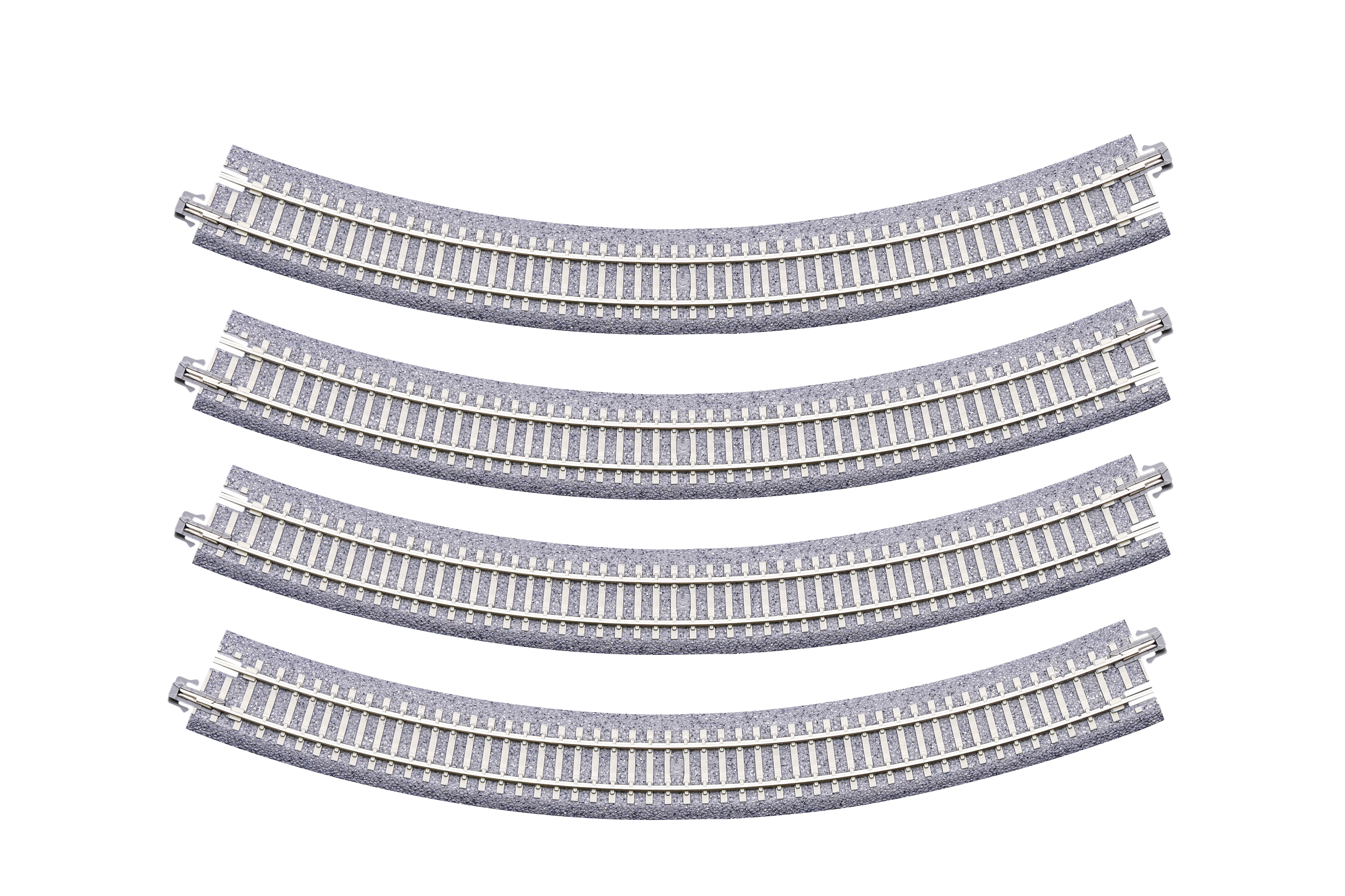 20-114 Gebogenes Gleis R282 mm 45° Betonschwell