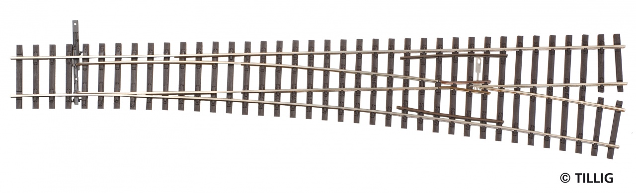 85353 Hand-Weiche rechts 12° R 1350 , L=284mm