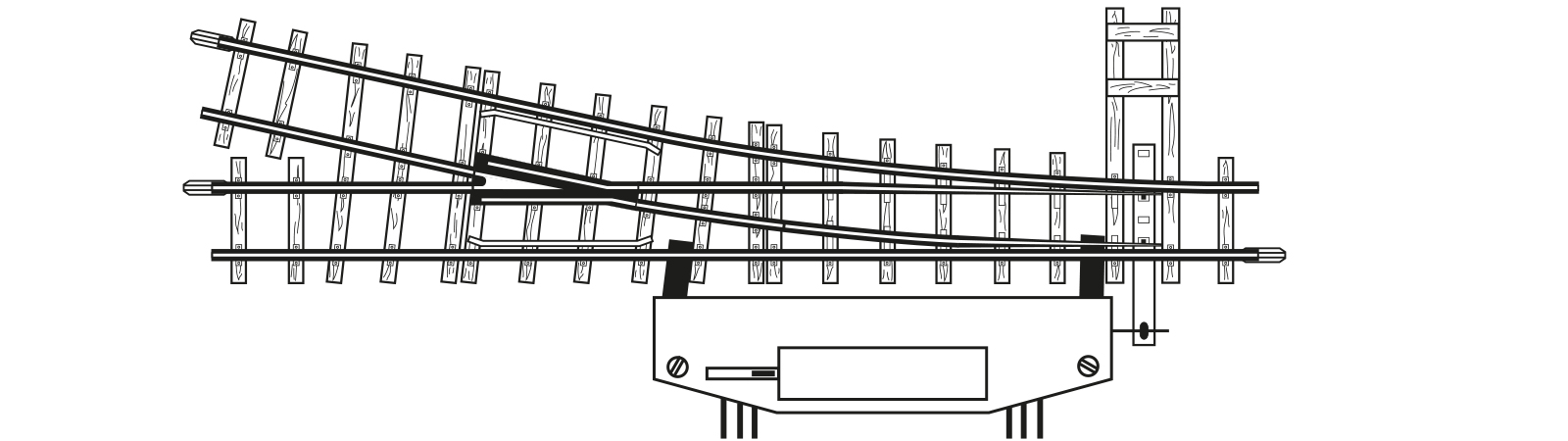 4006000 Weiche rechts 12° elektrisch