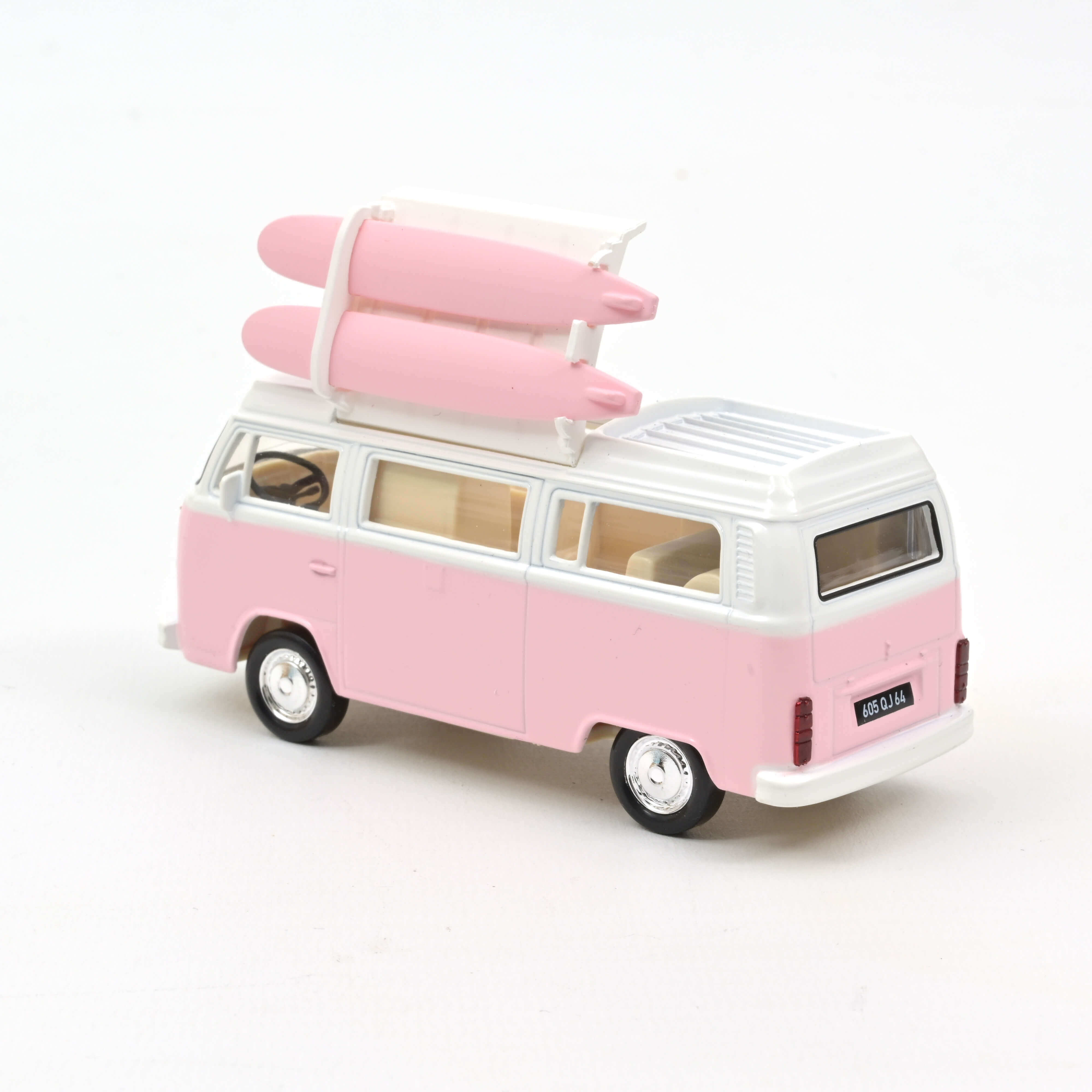 Norev 841102 JetCar: VW T2b Campingbus rosa/weiß