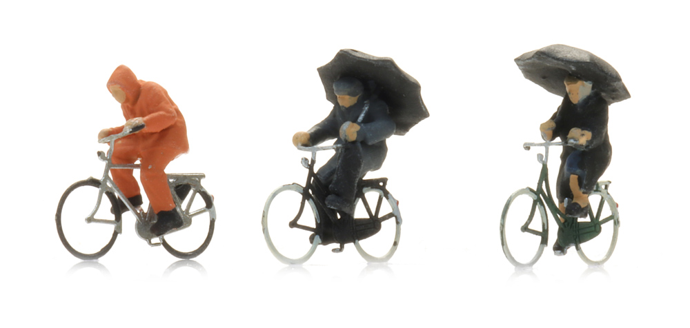 5160037 Radfahrer im Regen (3x)
