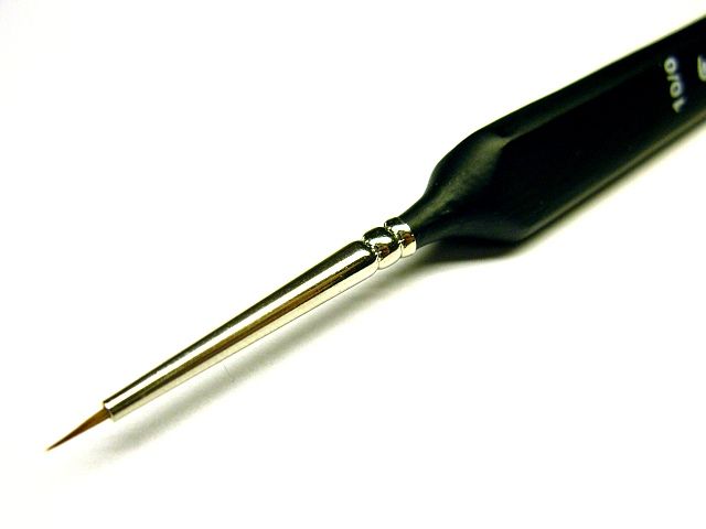 00827 Rotmarder Pinsel Größe 10/0 Spitzenqual