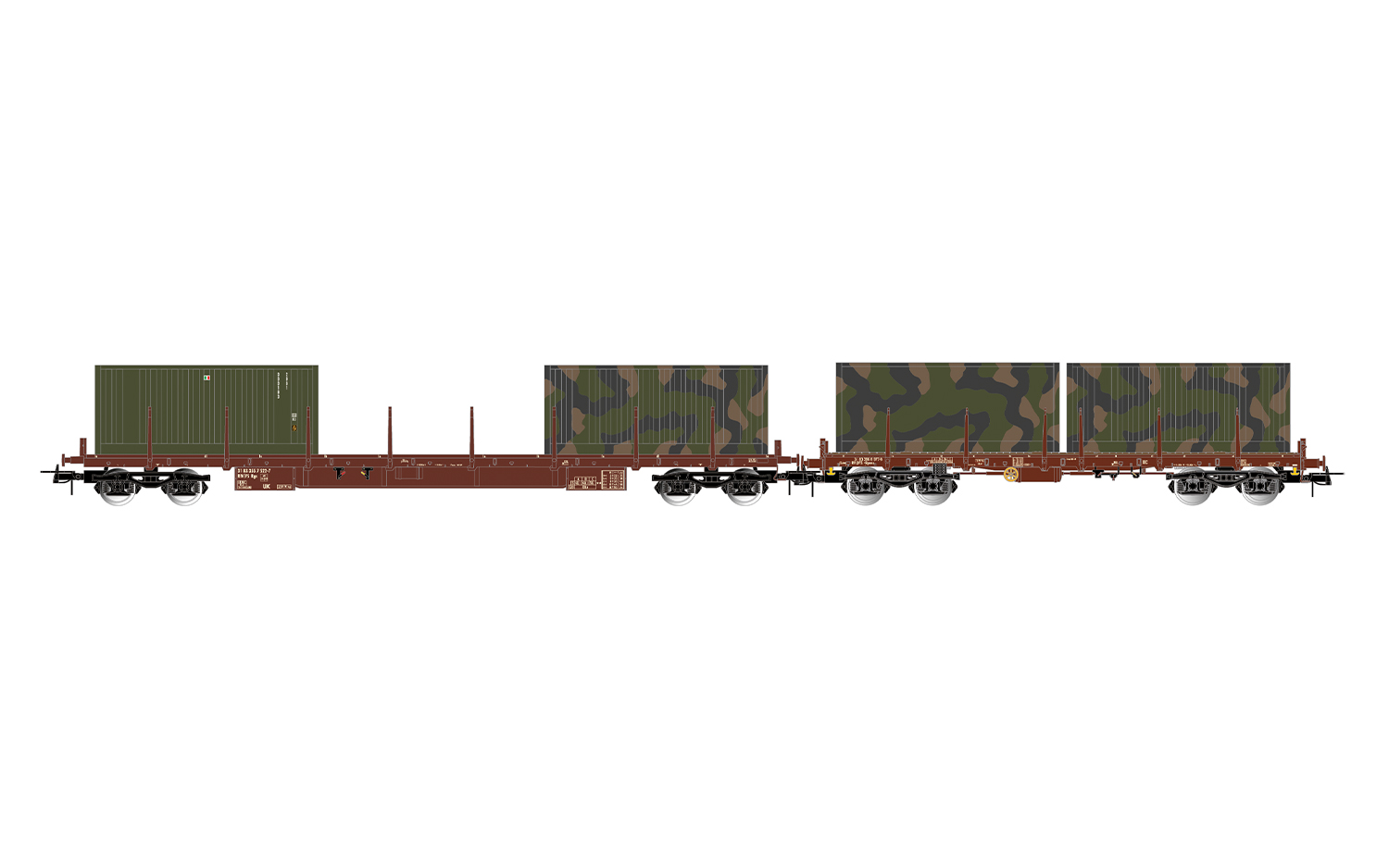 HR6716 FS Flachwagen Rgs+Rgmms Set 2tlg. Ep.4-5