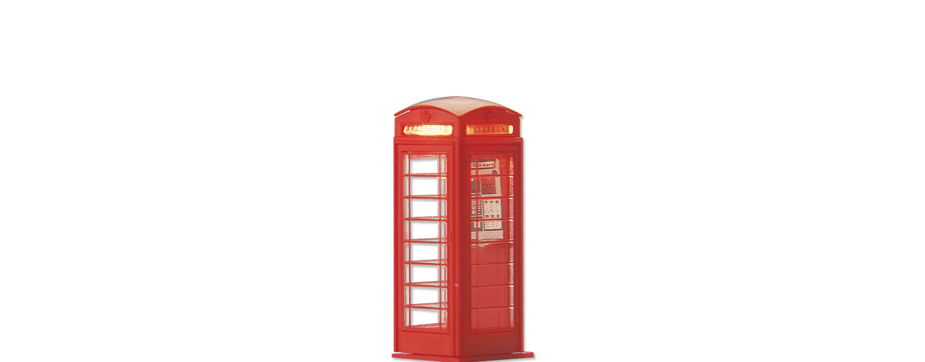 5437 Englische Telefonzelle, beleuchtet