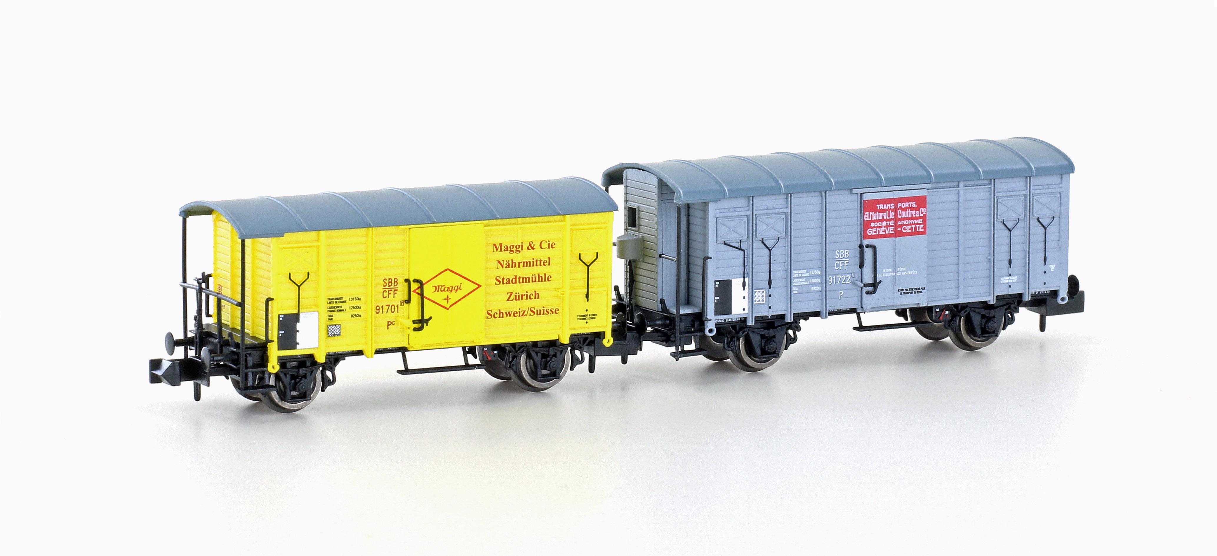 24255 SBB gedeckte Güterwagen-Set K2+K3 EP.2