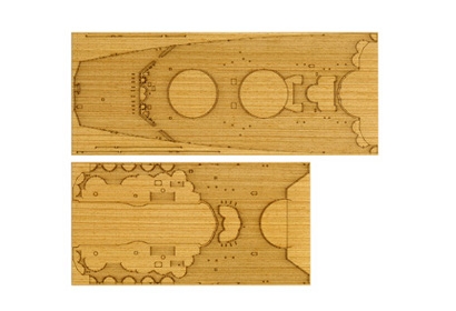 12645 WWII Jamato Holzdeck Dekor