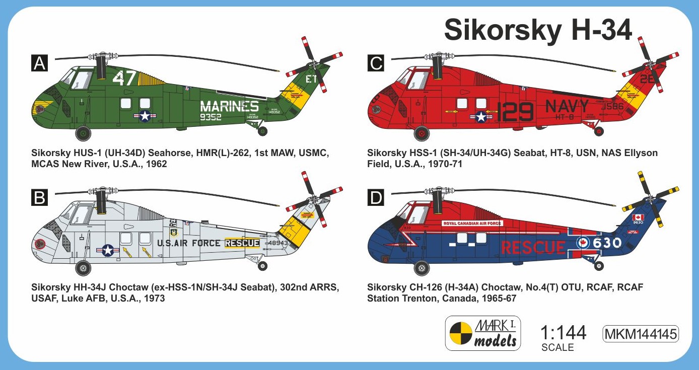 MKM144145 Sikorsky H-34 'US & Canadian Service'