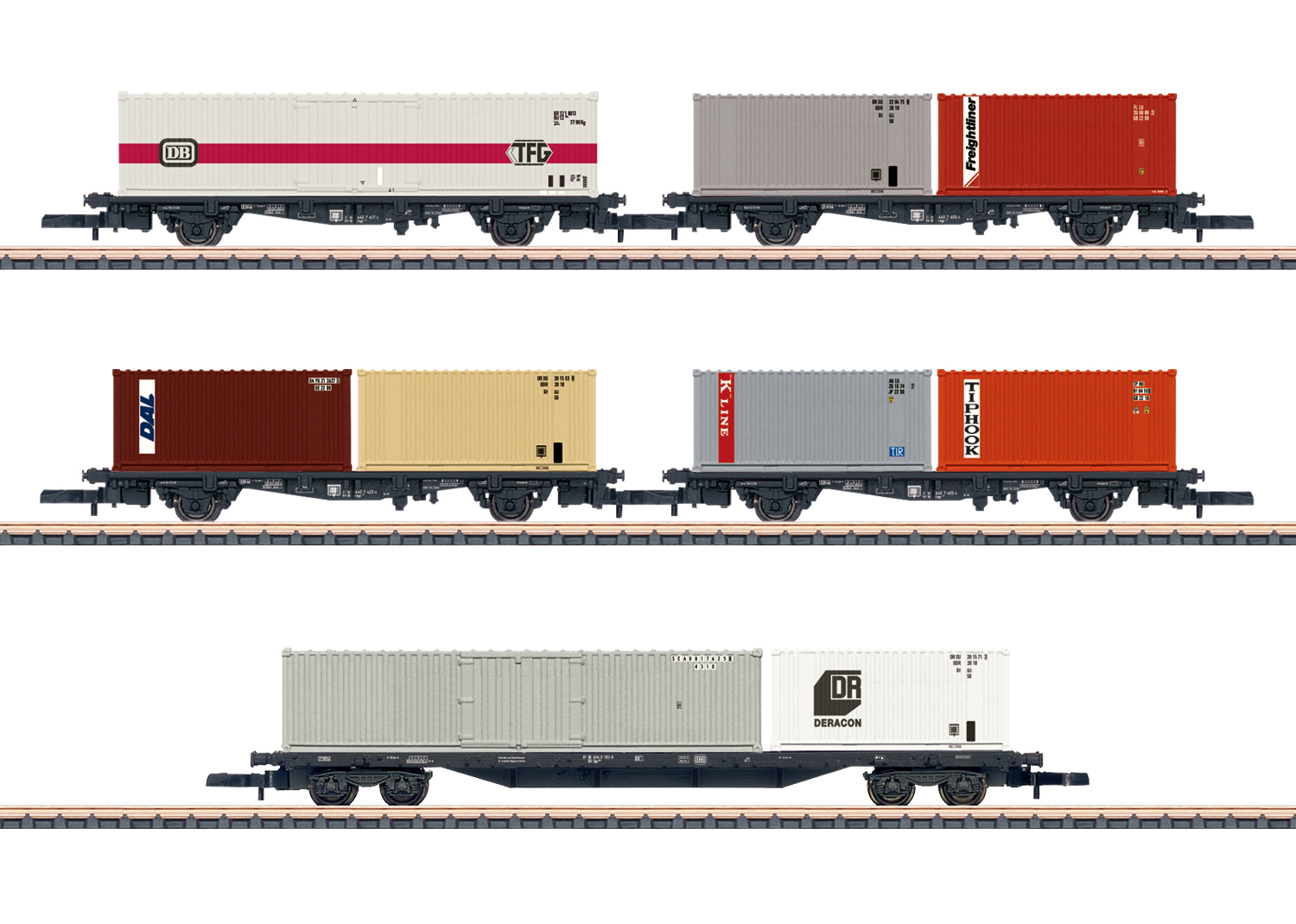 Märklin 82664 Wagenset Container-Transport 5-tlg. Ep.4