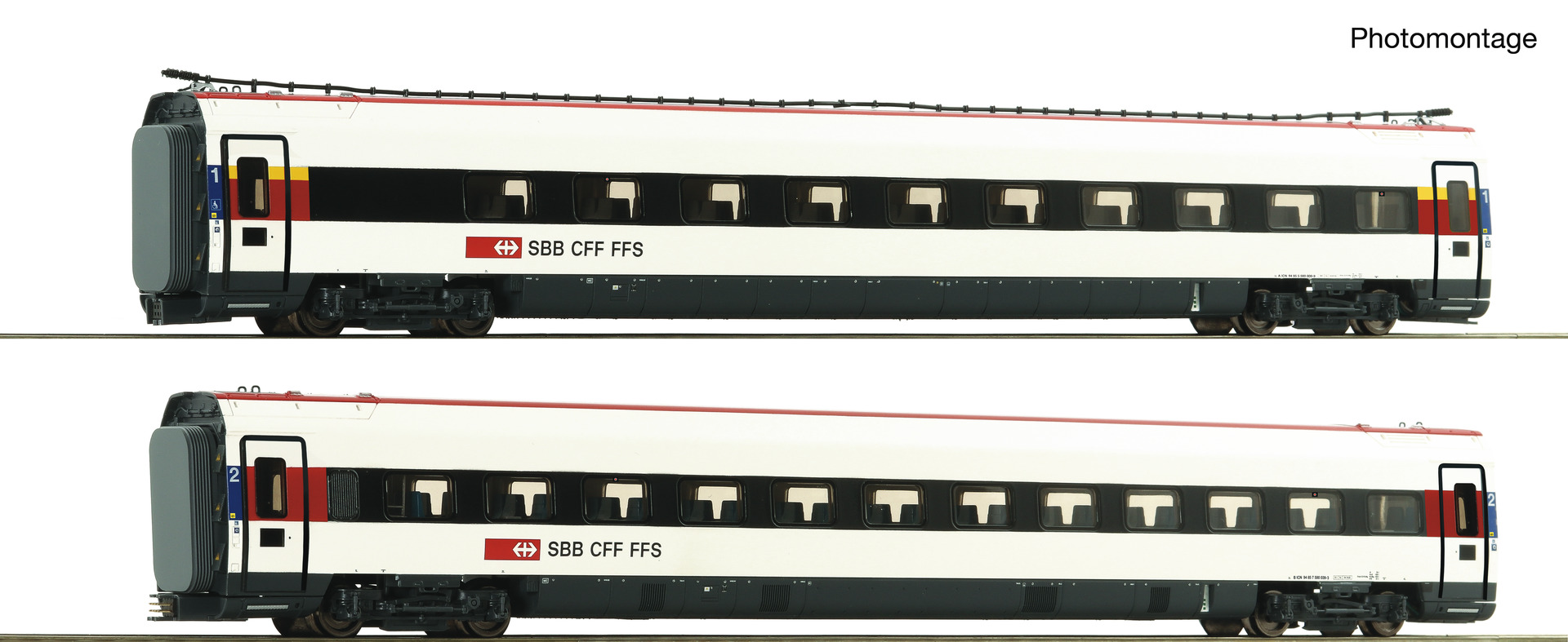 7710037 SBB 2-tlg. Set: Ergänzungswagen ICN Ep.6