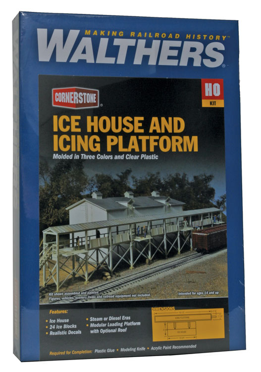 Walthers 3049 Icehouse and platform