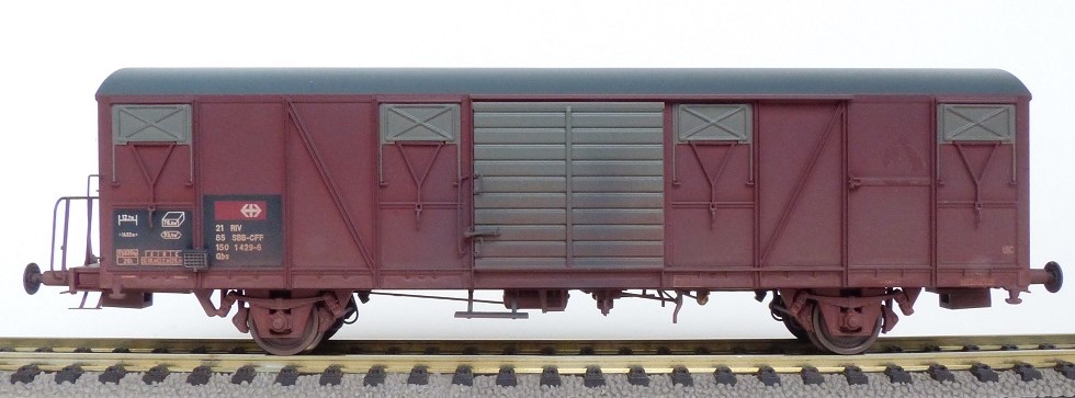 Exact-train 22069 SBB gedeckter Güterwagen Gbs Ep.6
