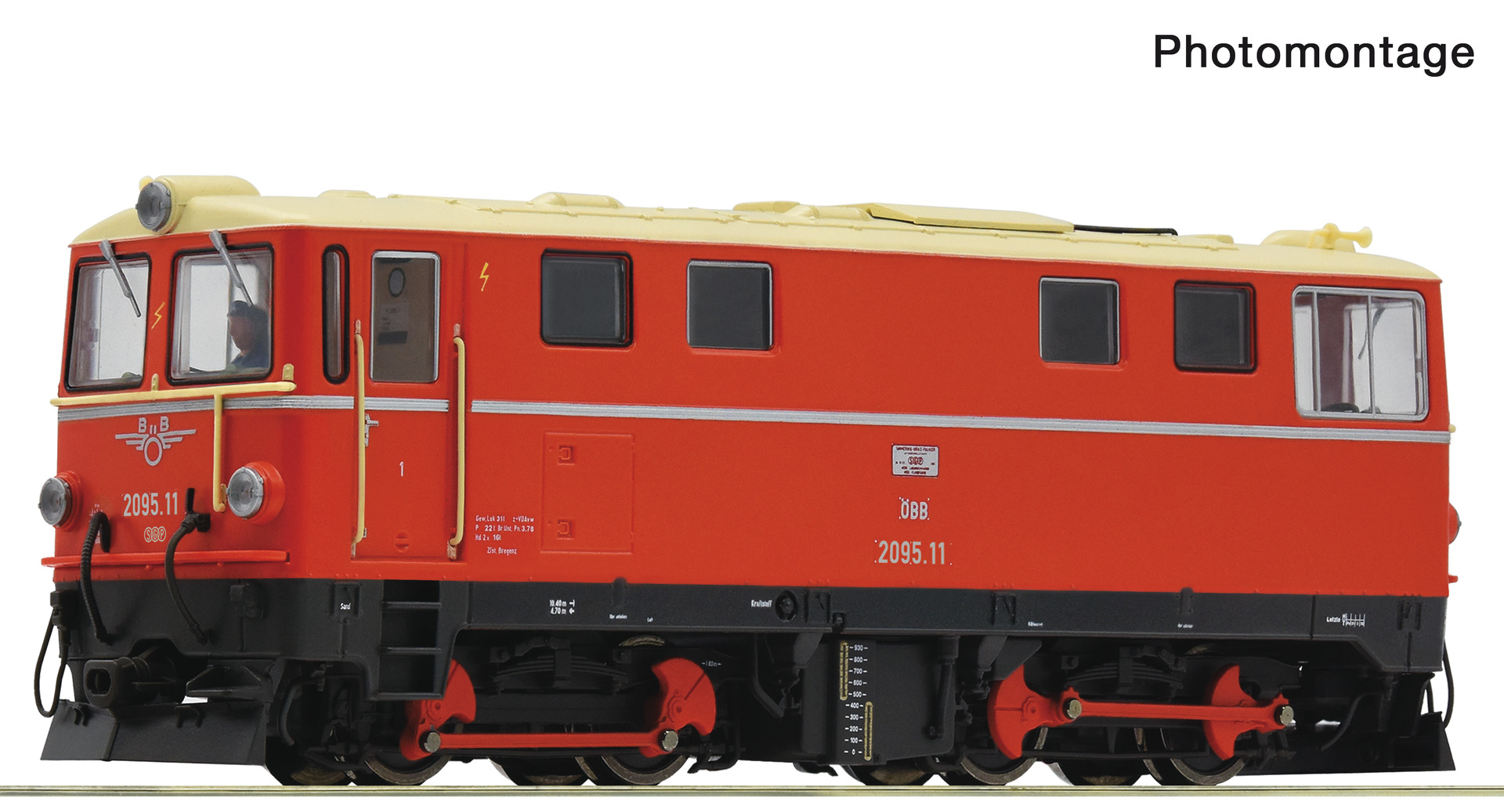 7540005 ÖBB Schmalspur-Diesellok 2095.11 Ep4 H0e