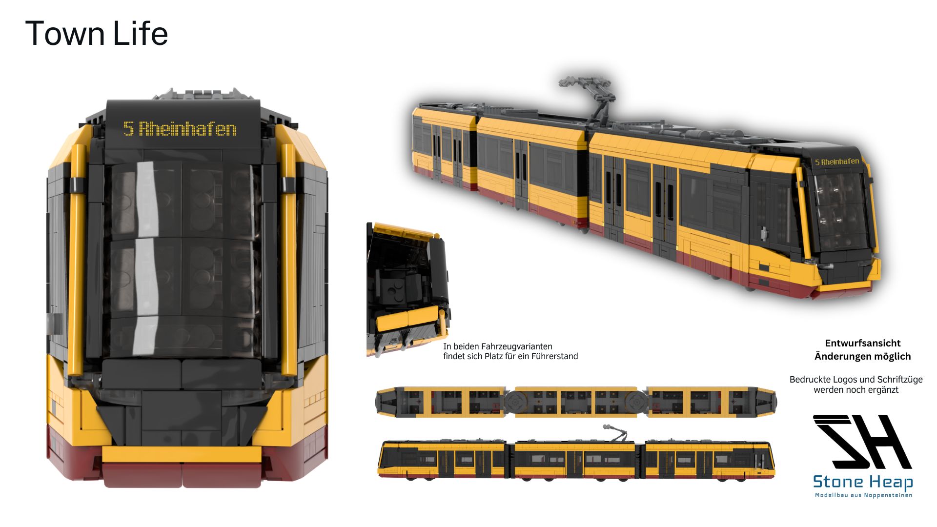 STONE HEAP SH-2028 Stadler Citylink VDV Tram Train VBK