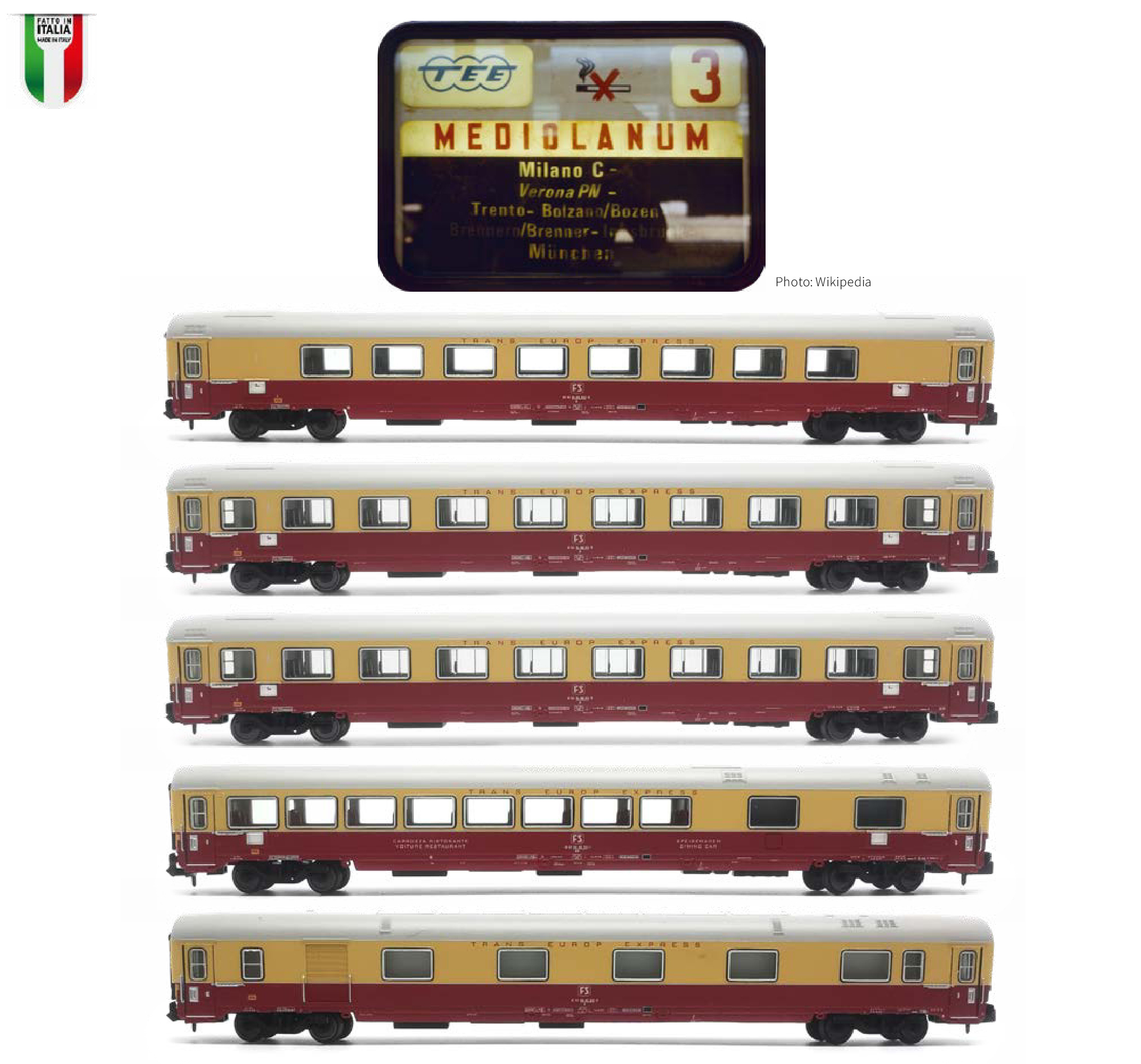 Pirata PI6190 FS TEE Mediolanum Wagen-Set 5-tlg Ep.4