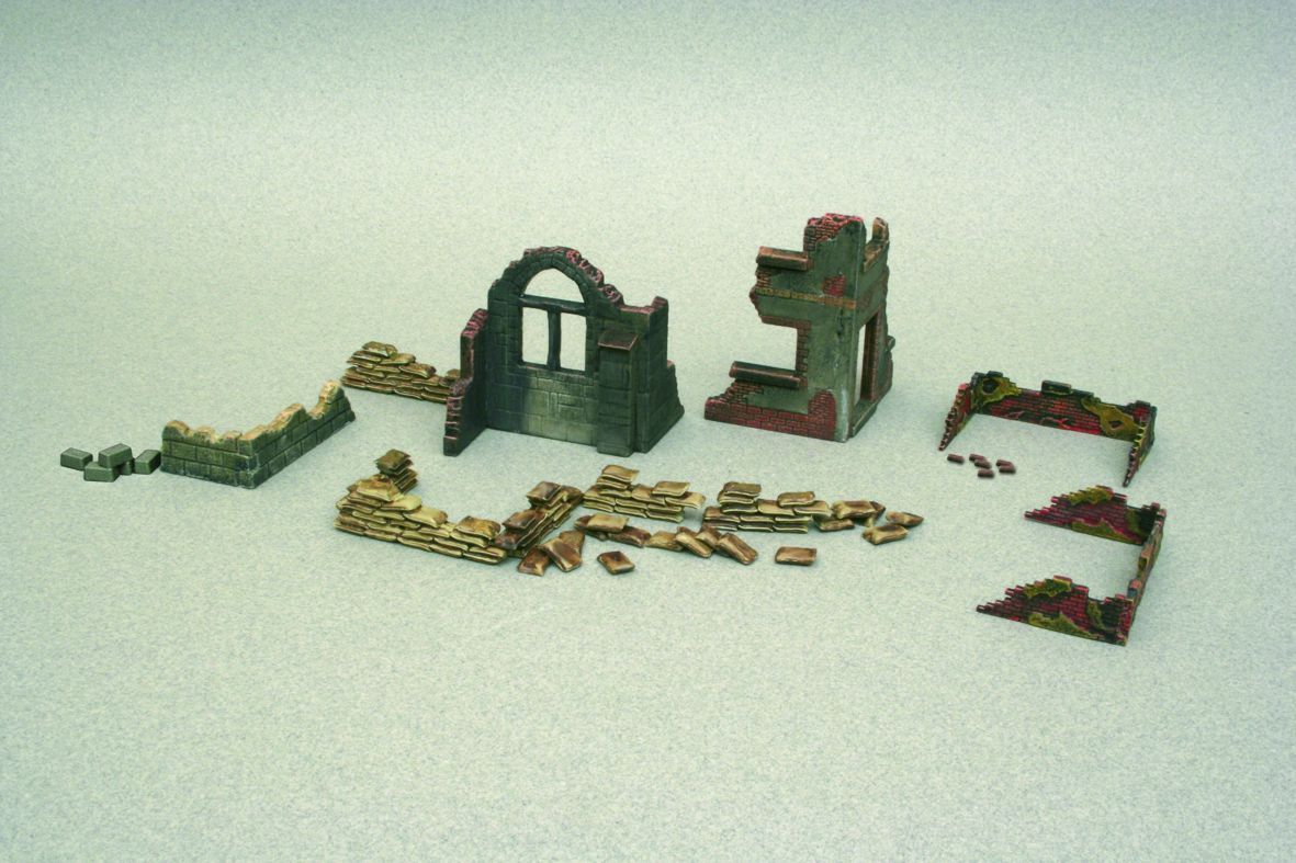 6087 Mauern und Ruinen mit Zubehör