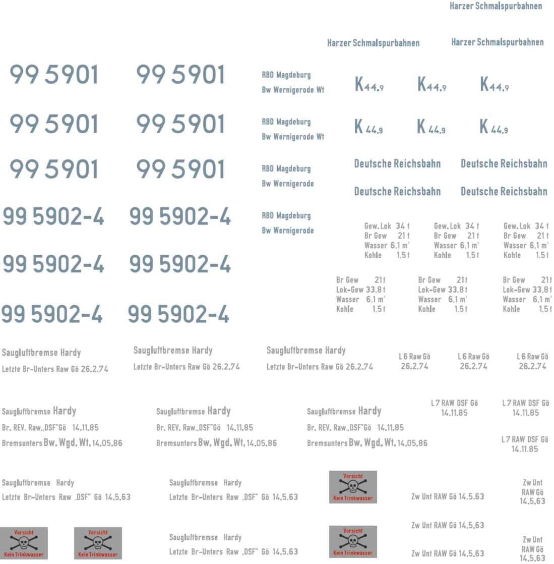 Weinert 9111 Neusilberschilder für Blauer Enzian