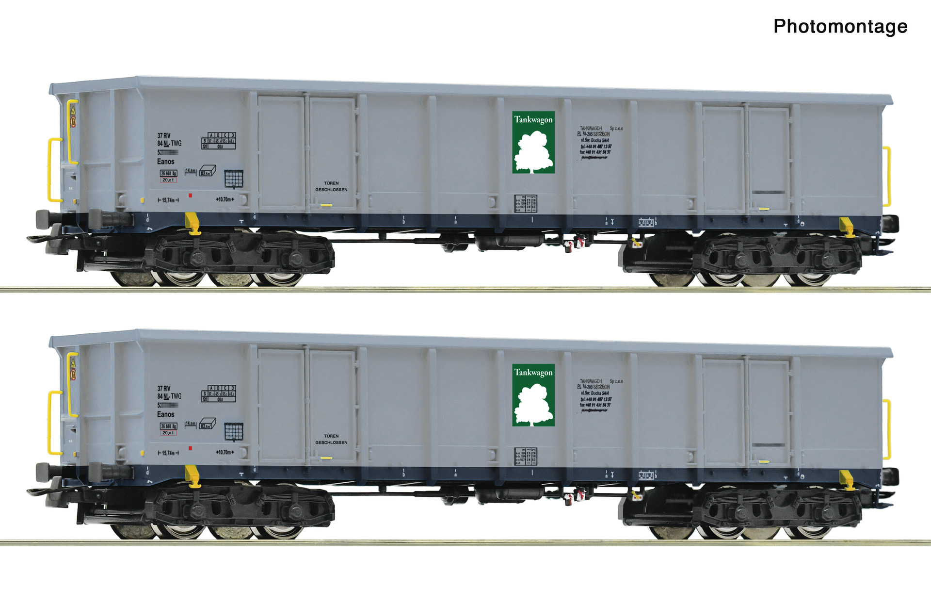 Roco 6600295 Tankwagon Off. Güterwagen Set 2tlg. Ep.6