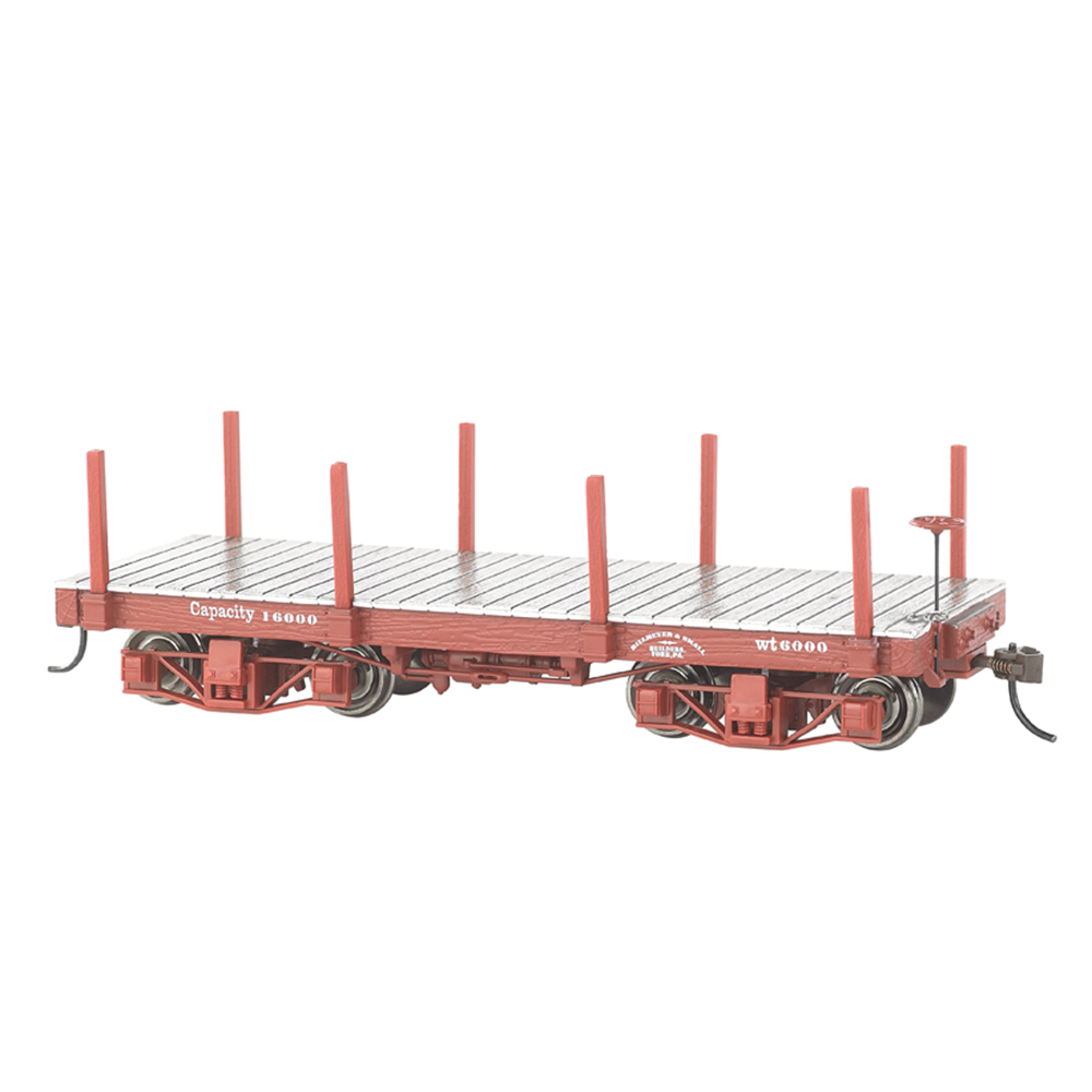 26511 18Ft. Flat Car - Red Oxide, Data Only