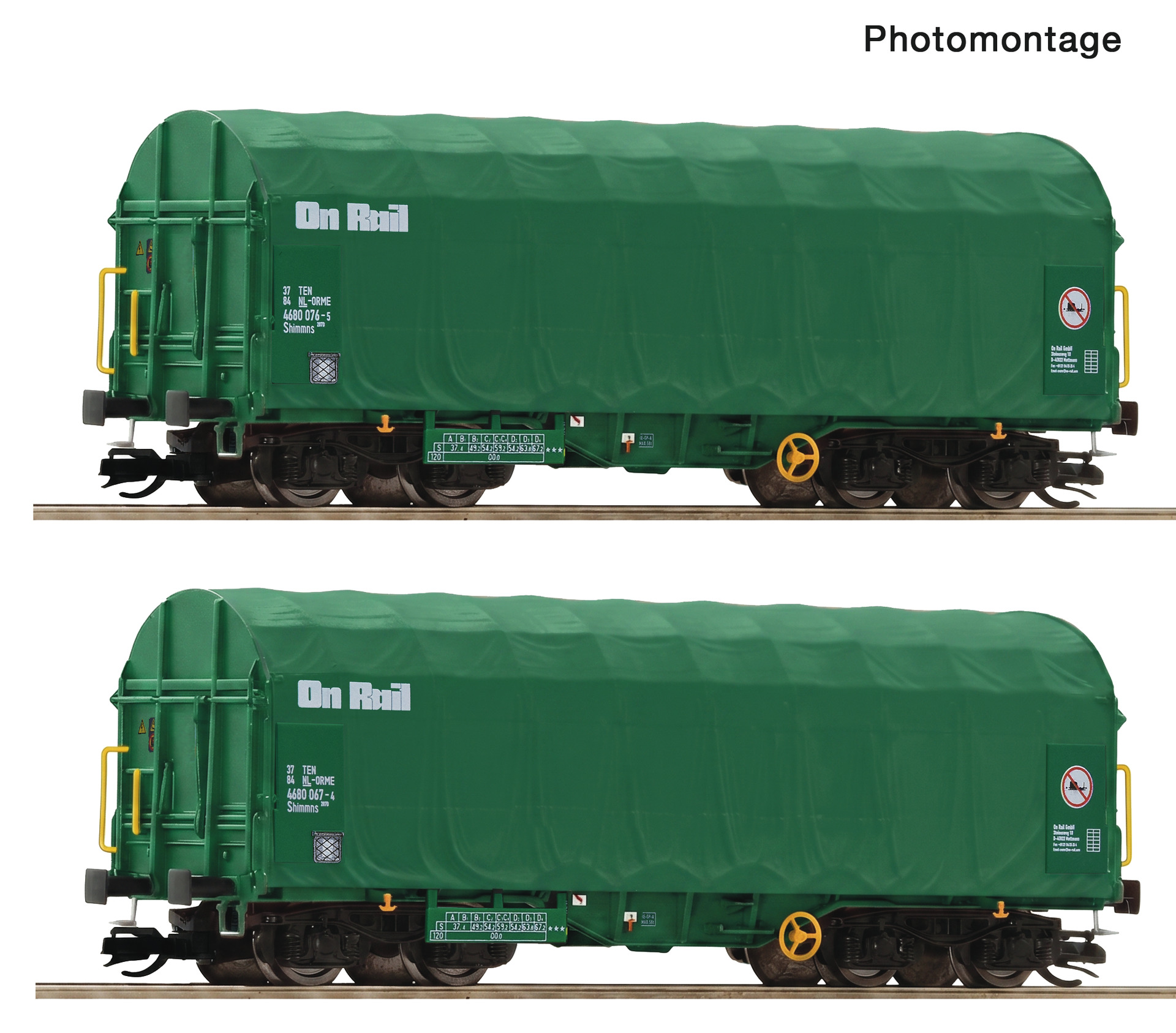 6680056 OnRail Schiebeplanenwagen-Set 2-tlg Ep.6