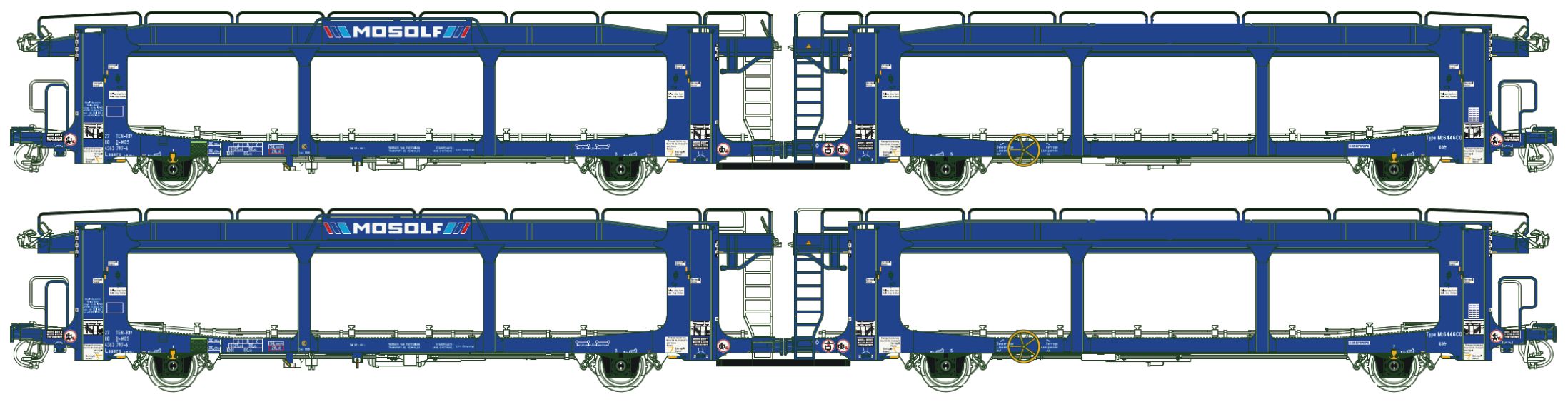 32154 MOSOLF Autotransportwagen Set Ep.6