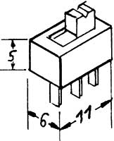 Weinert 2120 Miniatur Schiebeschalter 2St