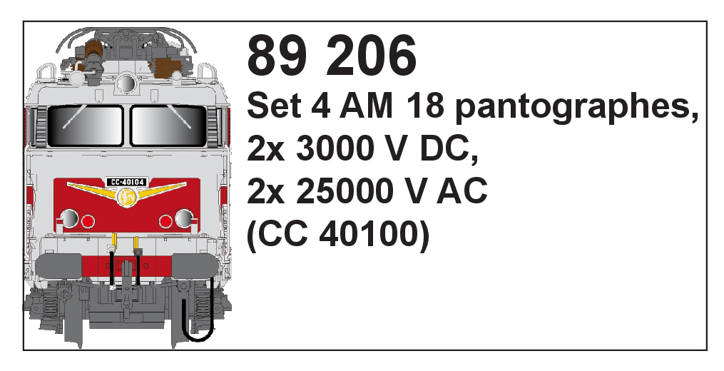 89206 Pantograph für Serie CC40100