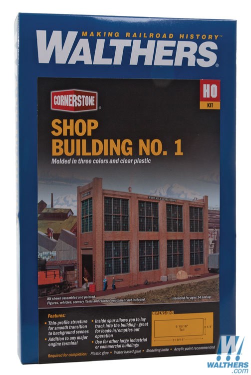 Walthers 3165 Shop Building No.1 Background Building