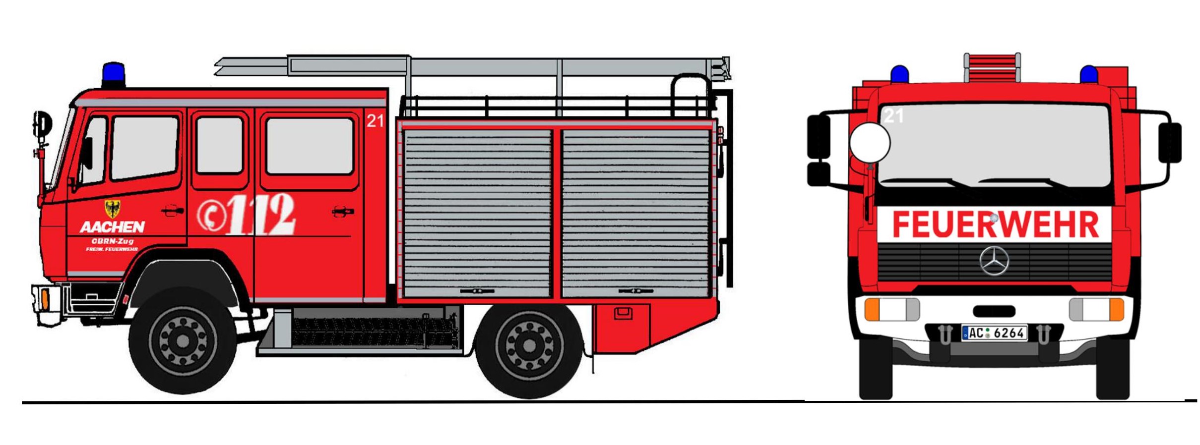 4061 MB 917 AF/Ziegler FF Aachen CBRN-Zug