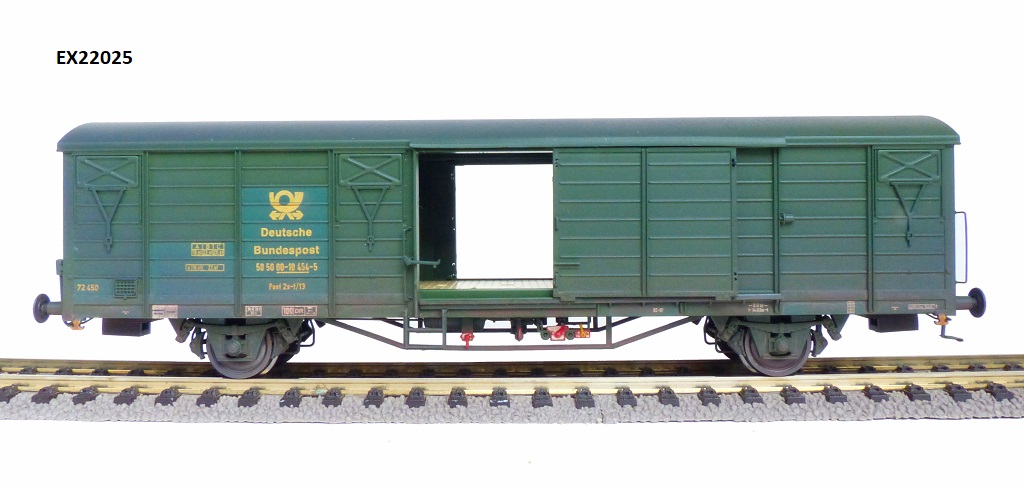 Exact-train 22025 DB Post gedeckter Güterwagen Gbs Ep.4