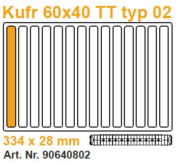 IGRA 90640802 TT Koffer mit Schaumstoffeinlage 60x40cm