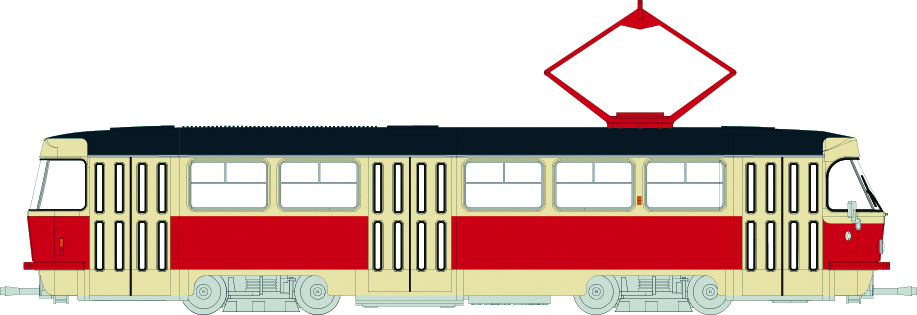 64501 Tatra T3/T4 Straßenbahn Chemnitz