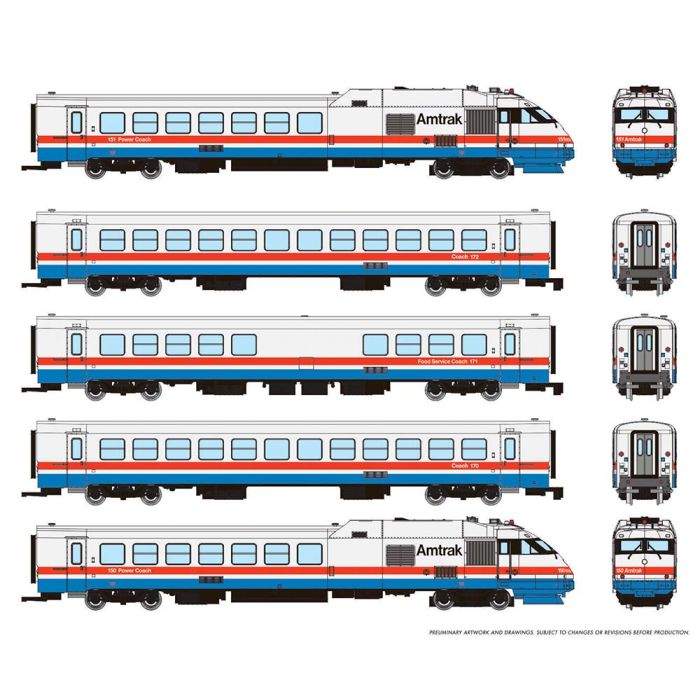 525002 Amtrak Triebzug RTL Turboliner 5-tlg Ph3