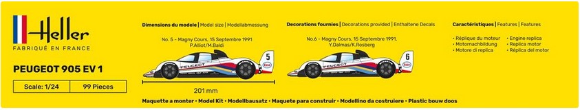 Heller 80718 Peugeot 905 EV 1