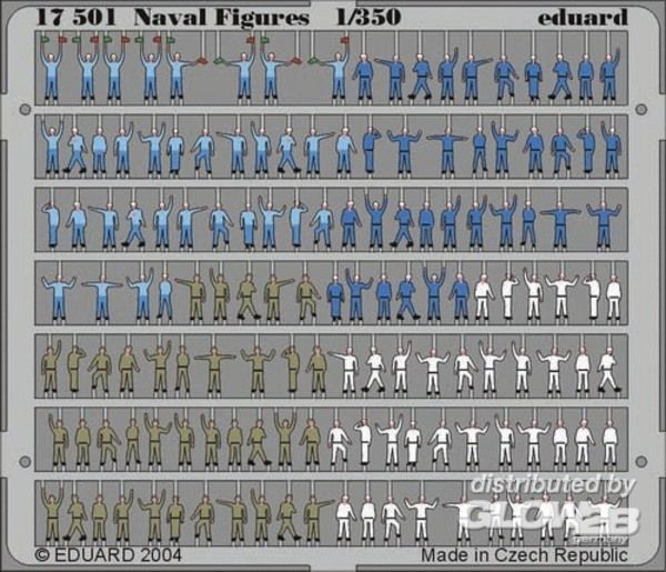 17501 Marine Figuren bemalt Fotoätzsatz