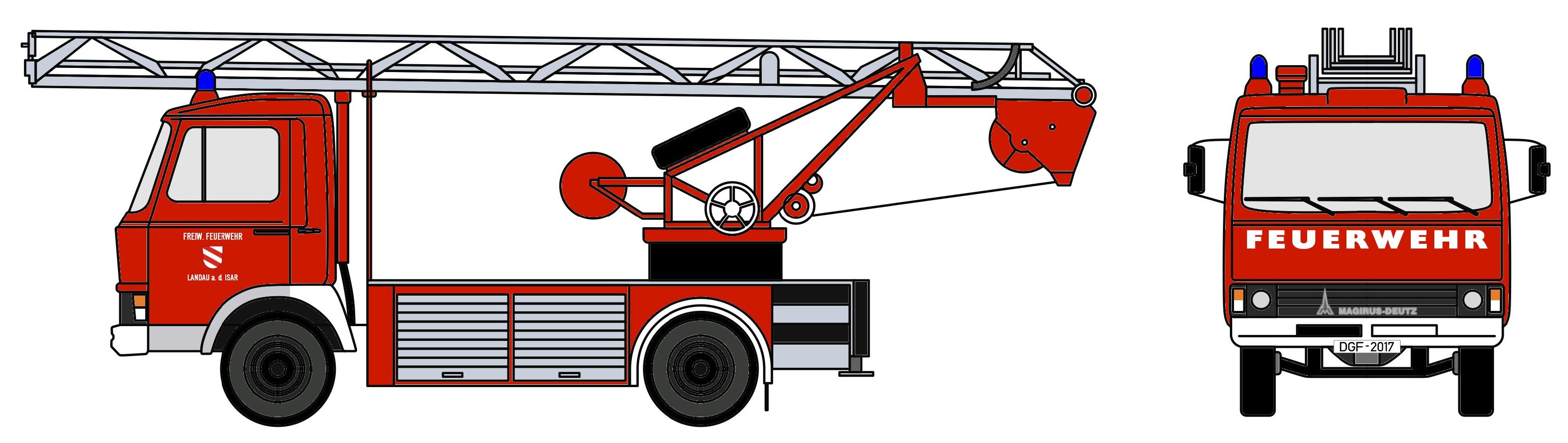 4110 Magirus-Deutz 90M5 DL18 FW Landau an der