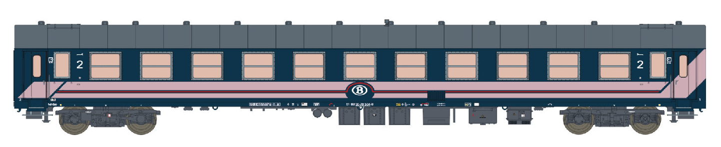 42089 Liegewagen I5 Bc10 Y25, 2.Kl. SNCB, Ep.