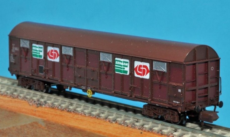 Trains 160 16013 SNCF gedeckte Güterwagen-Set 2-tlg Ep.5